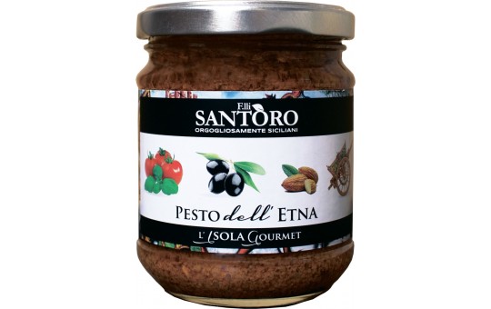Соус Песто из баклажанов и томатов SANTORO сицилийский, 180 г