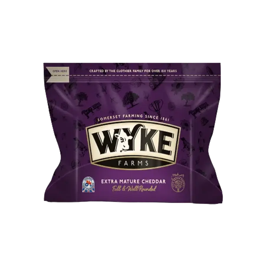 Твёрдый сыр WYKE Cheddar Extra Mature (Чеддер) 12 месяцев выдержки из коровьего молока 200 г
