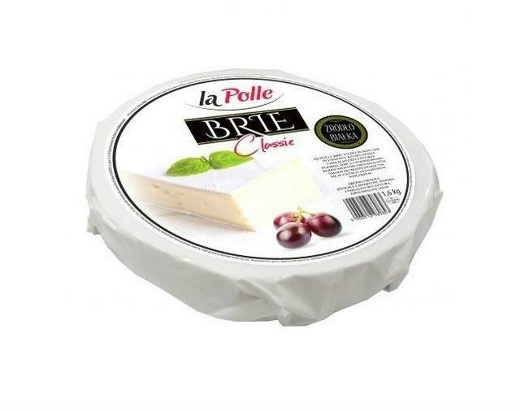 Мягкий сыр Brie La Polle Classic (Бри) с белой плесенью из коровьего молока 100 г