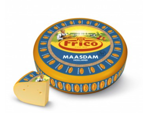 Твёрдый сыр Frico Maasdam (Маасдам) из коровьего молока 100 г