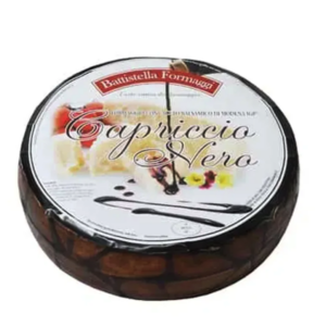 Твёрдый сыр Battistella Formaggi Capriccio Nero в бальзамическом уксусе 12 месяцев выдержки из коровьего молока 100 г