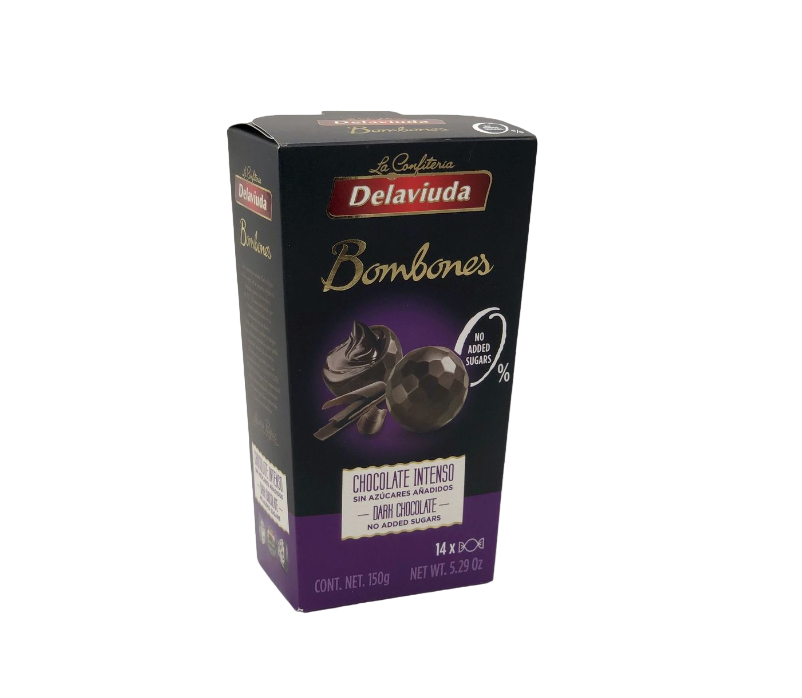 Конфеты Delaviuda из горького шоколада БЕЗ САХАРА 150гр.