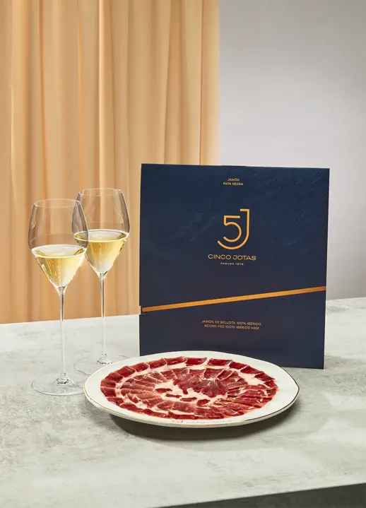 Хамон 5J Iberico Bellota (Иберико Бейота) 100% 36 месяцев выдержки нарезка 70 г
