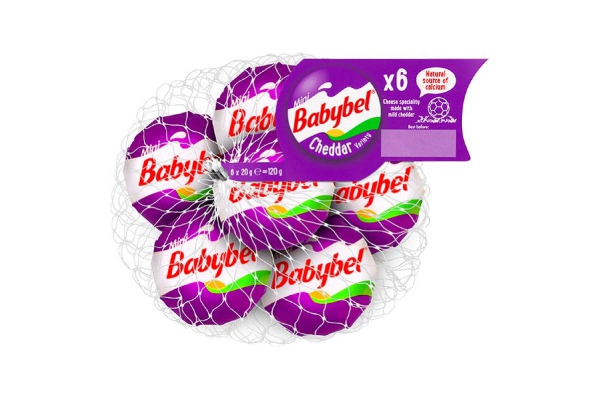 Твёрдый сыр Babybel Cheddar (Бейби Бел Чеддер) из коровьего молока 6х20 г