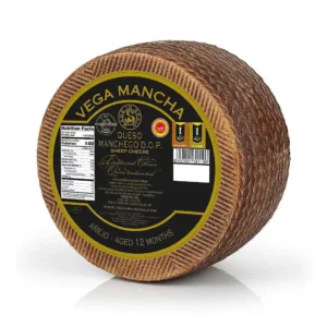 Твёрдый сыр Manchego Vega (Манчего) 12 месяцев выдержки из овечьего молока 100 г