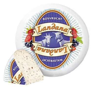 Твёрдый сыр Landana (Ландана) с лесными ягодами из козьего молока 100 г