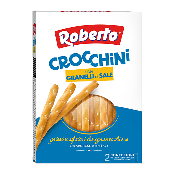 Хлебные палочки Roberto Crocchini с крупной солью 250 г
