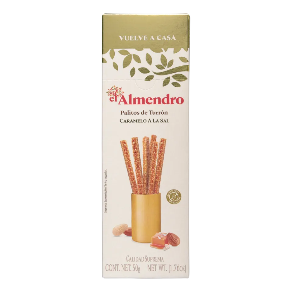 Туррон El Almendro миндальный с солёной карамелью 50 г