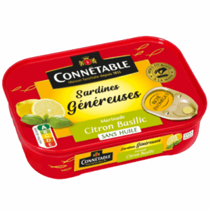 Сардины Connetable с лимоном и базиликом без масла 140 г