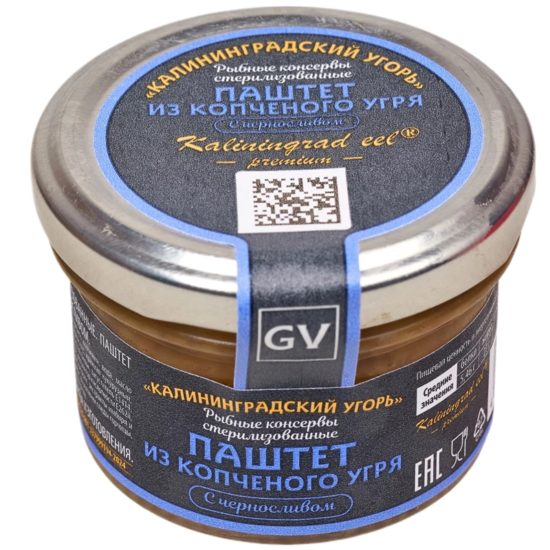 Паштет из копченого угря с черносливом 80 г