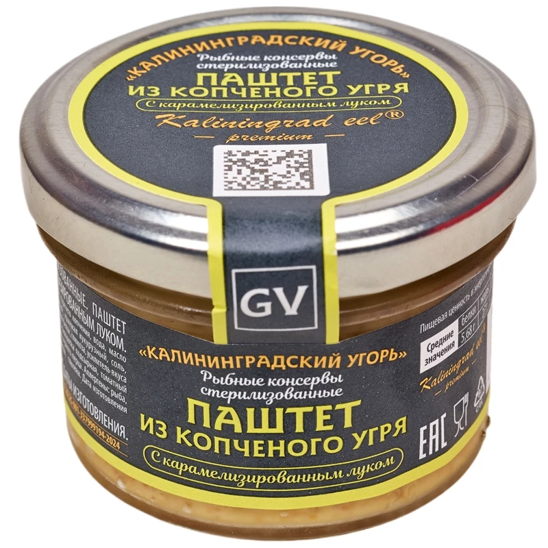 Паштет из копченого угря с карамелизированным луком 80 г
