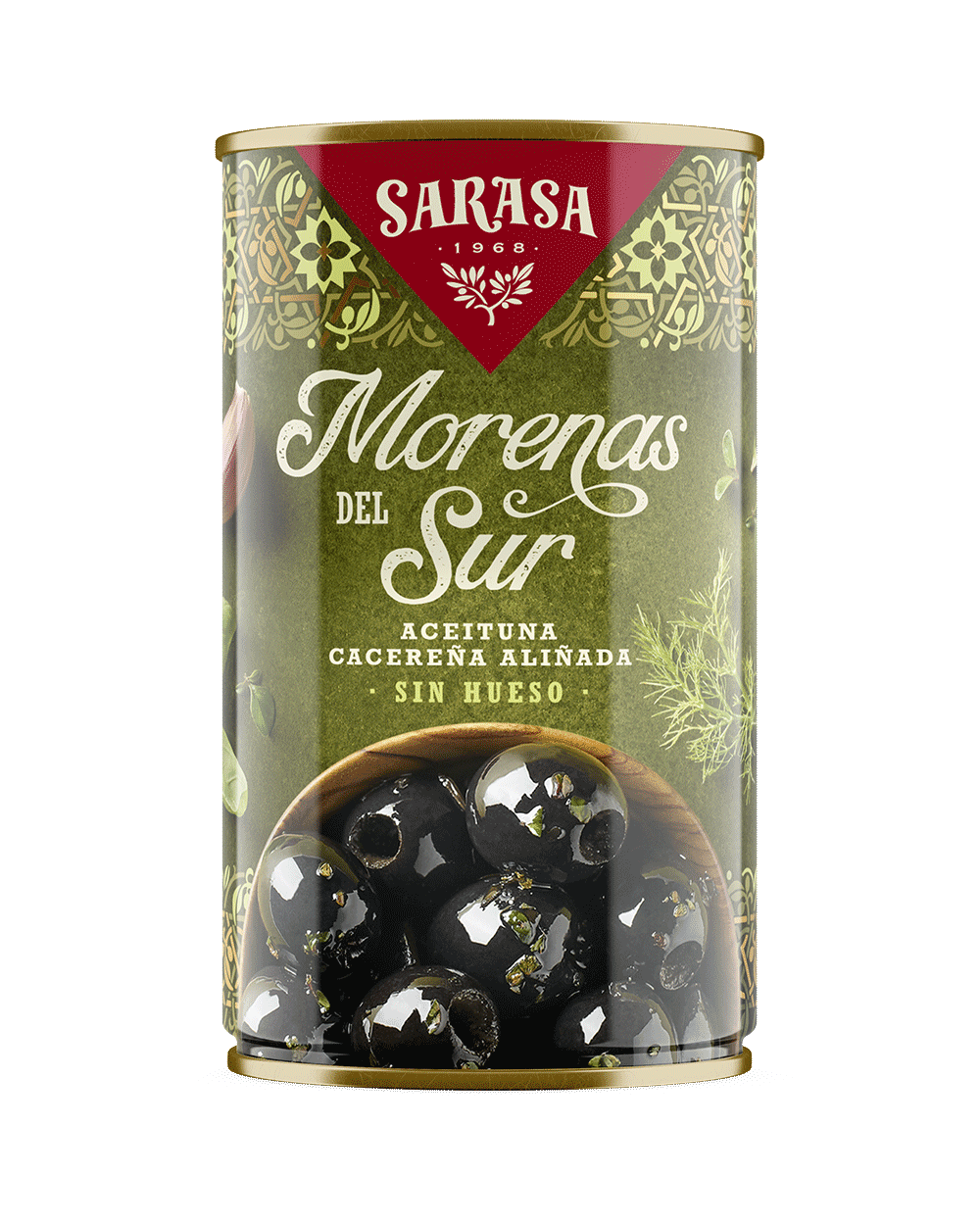 Оливки Sarasa без косточки в маринаде из трав 320 г